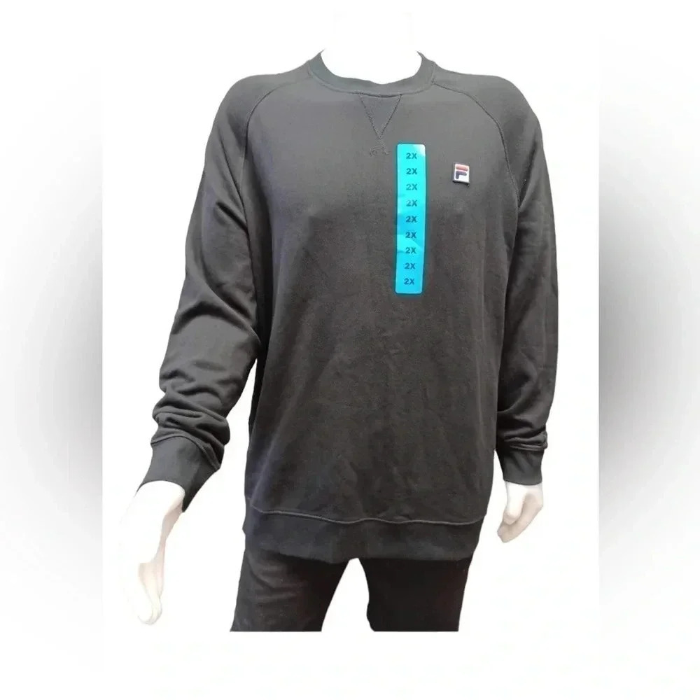 FILA Black Crewneck Sweatshirt Size  XXL